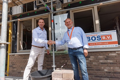 Vrouwe Valentijn eerste steen legging op donderdag 18 juli 2024
